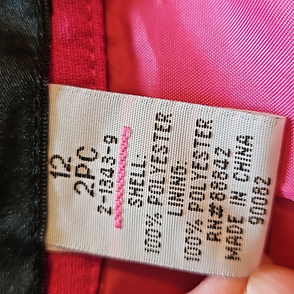 Metro Style Wide Leg Flowy Lined Womens Pants Hot Pink Sz.12 - Picture 10 of 11